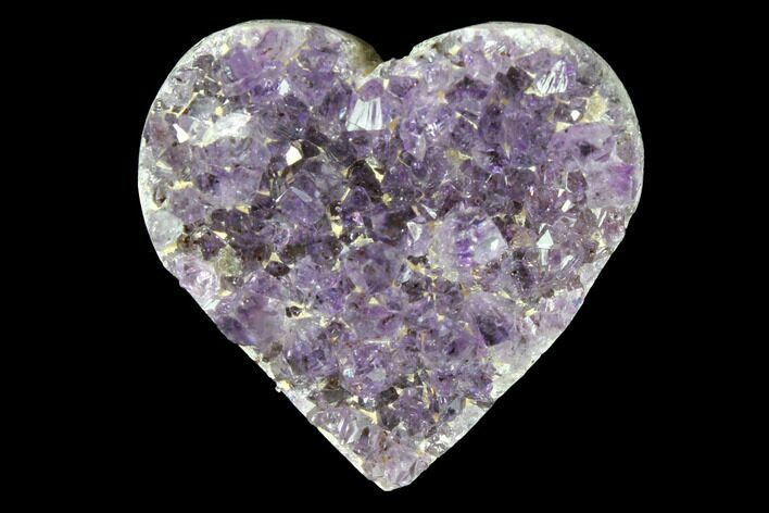Amethyst Crystal Cluster Heart - Uruguay #128683